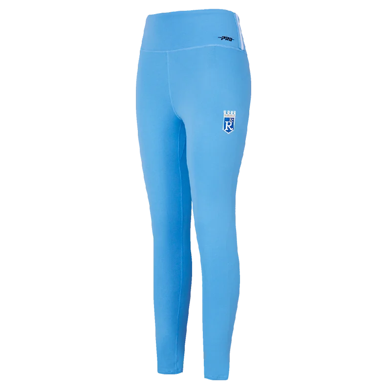 Shop and Save MLB KANSAS CITY ROYALS RETRO CLASSIC WOMEN'S JERSEY LEGGING (UNIVERSITY BLUE)