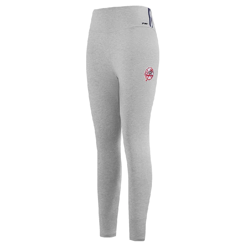 Clearance Items MLB NEW YORK YANKEES MASHUP WOMEN'S JERSEY LEGGING (HEATHER GREY)
