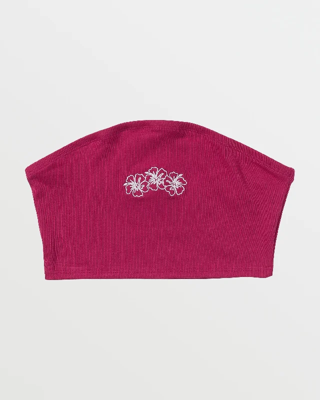 Flash Sale Aloha Tube Top - Sangria