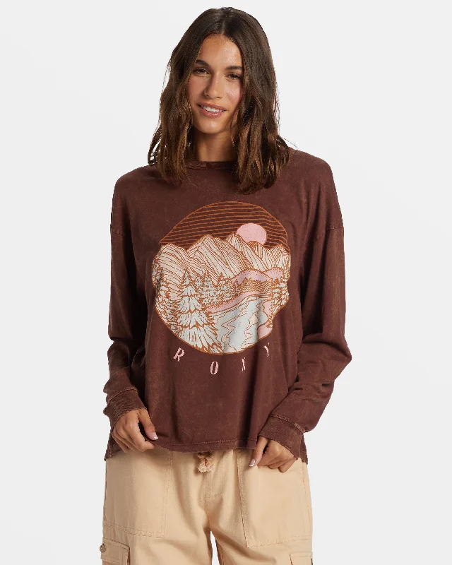 Now or Never Alpine Paradise Long Sleeve T-Shirt - Fudgesickle