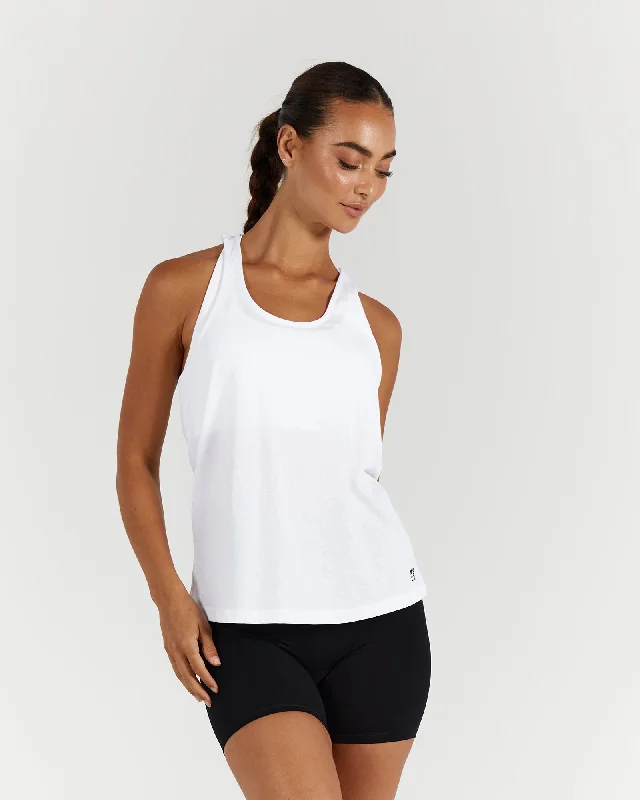 Flash Deals BASE RACER SINGLET - WHITE