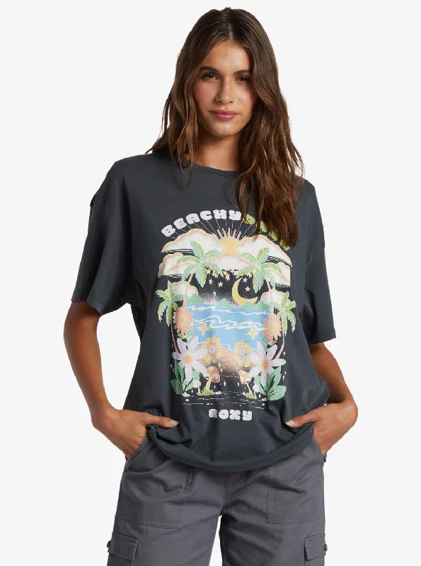 Fantastic Offers Beachy Days Oversized Boyfriend T-Shirt - Anthracite