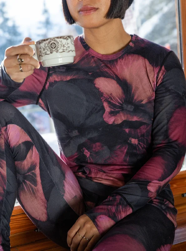 Weekend Deal Daybreak Technical Base Layer Top - True Black Pansy Pansy