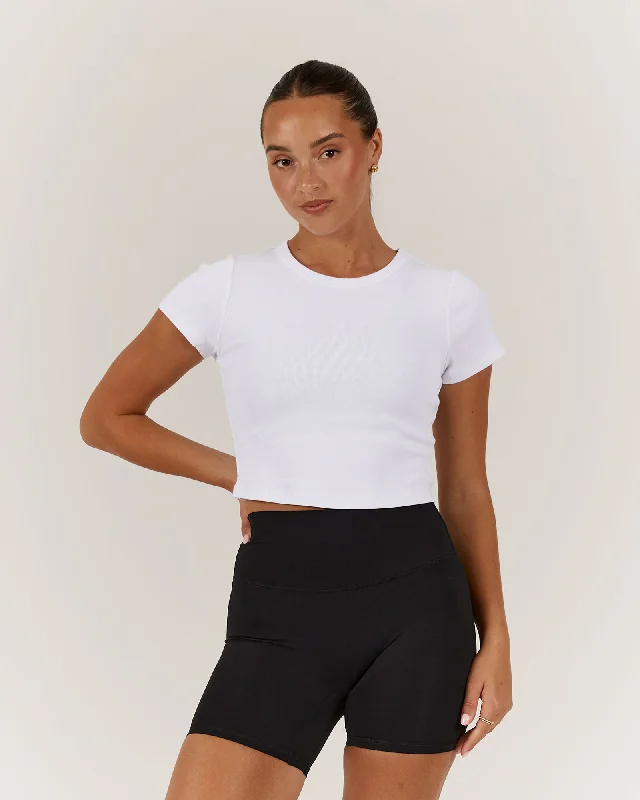 Lowest Price EMERSON CROP TEE - WHITE