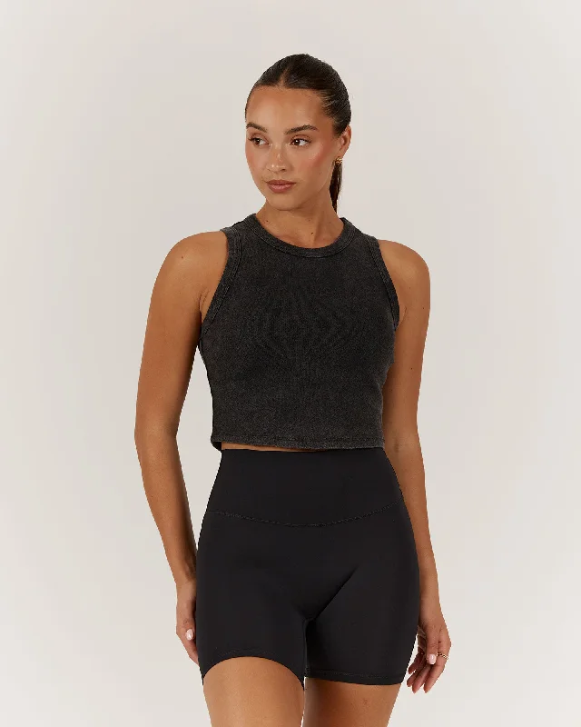 Instant Discount EMERSON CROP TANK - BLACK