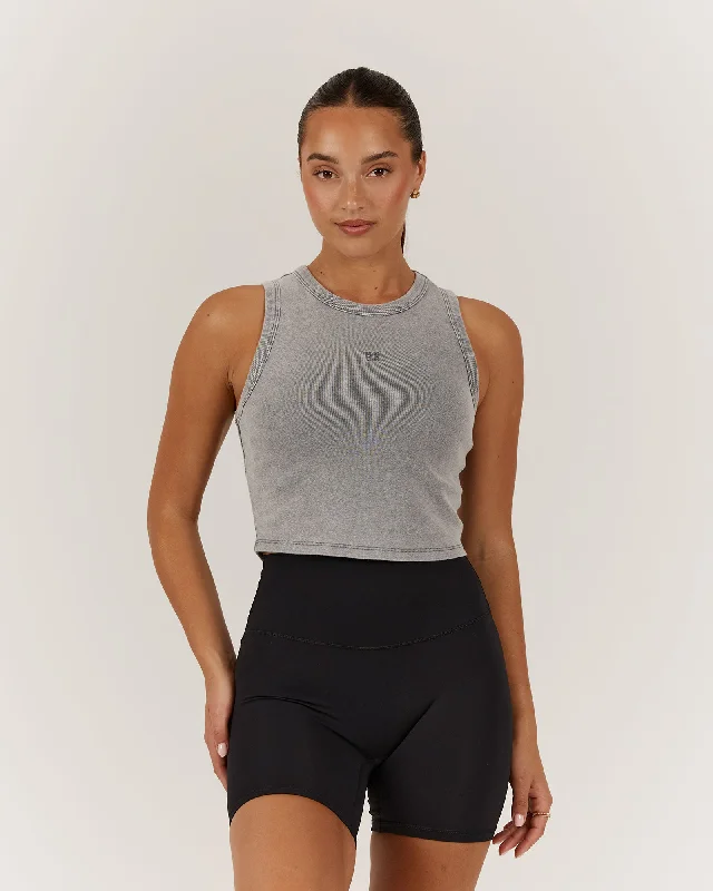 Final Markdown EMERSON CROP TANK - GREY