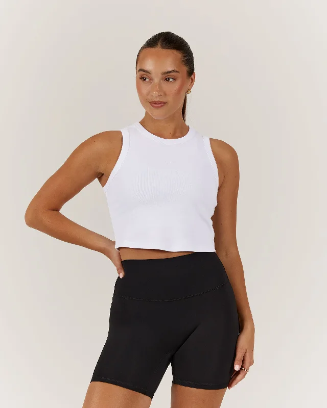 Great Deals EMERSON CROP TANK - WHITE