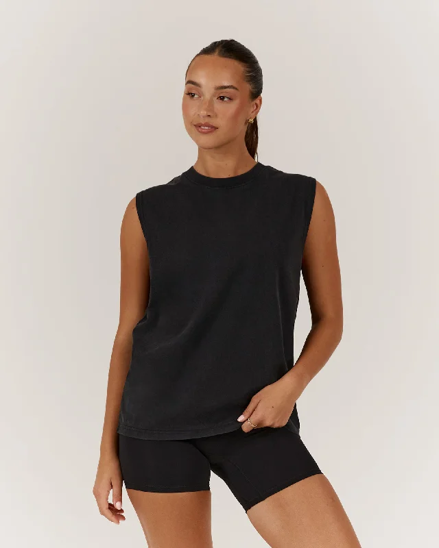 Crazy Deals ESSENTIALS TANK - FADED BLACK