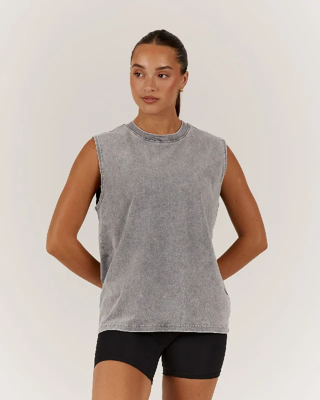 Can't Miss ESSENTIALS TANK - FADED GREY