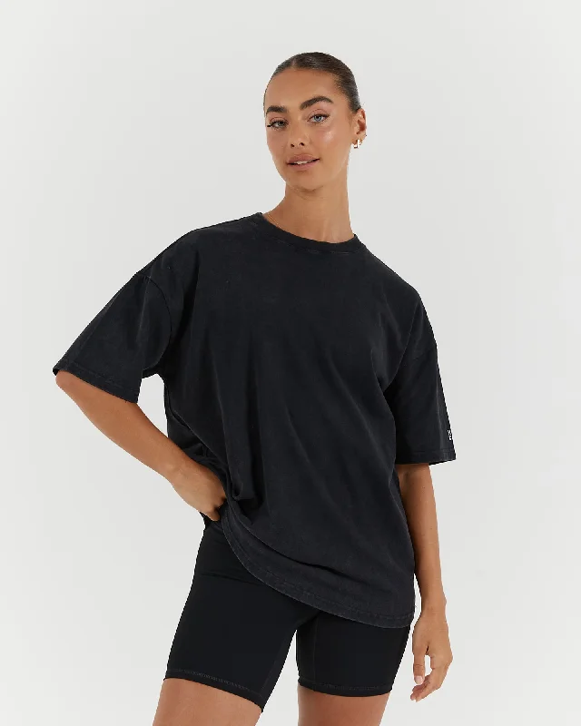 Deal Mania ESSENTIALS TEE - FADED BLACK