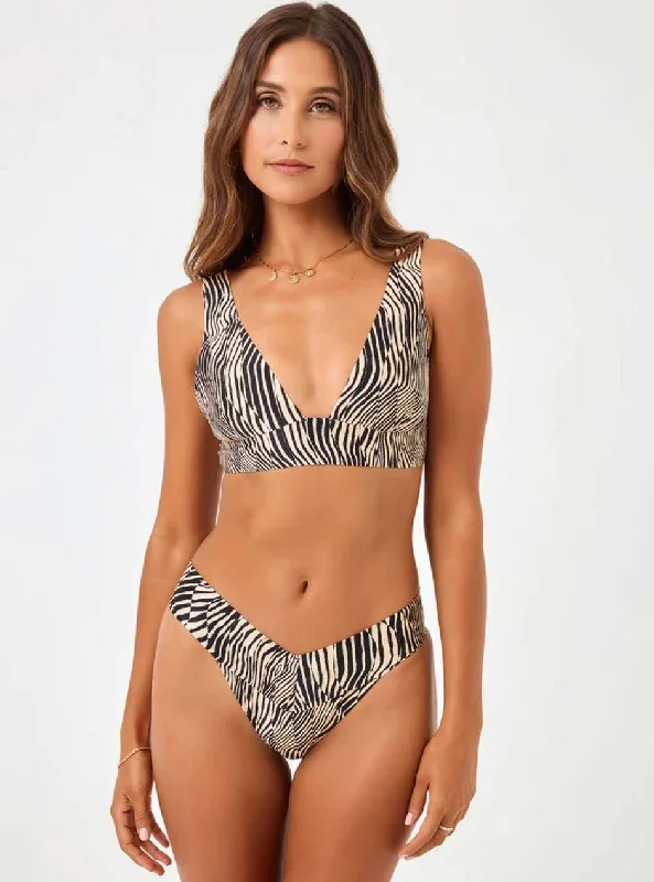 Fantastic Offers L*Space Women's Harley Long Line Bikini Top - Hypnotica Animal Print Fantastic Offers L*Space Women's Harley Long Line Bikini Top - Hypnotica Animal Print