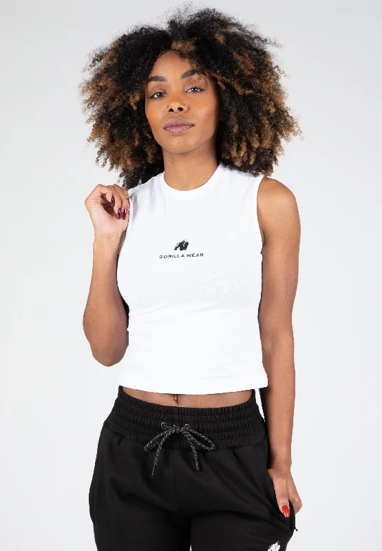 Closeout Livonia Crop Top - White
