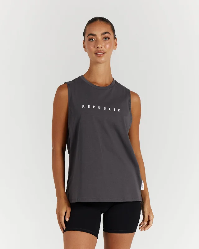 Markdown Madness LOOSE TANK - SHADOW