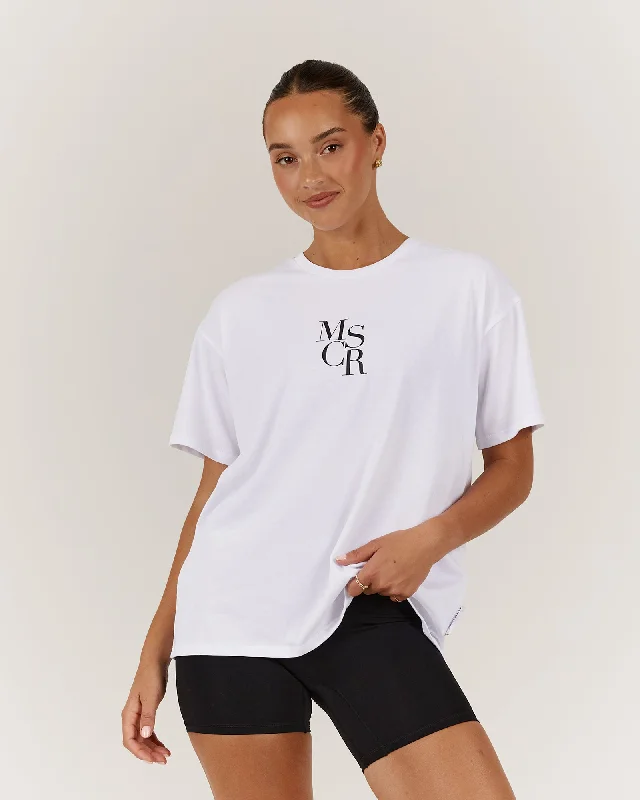 Steals and Deals LOOSE TEE MSCR - WHITE