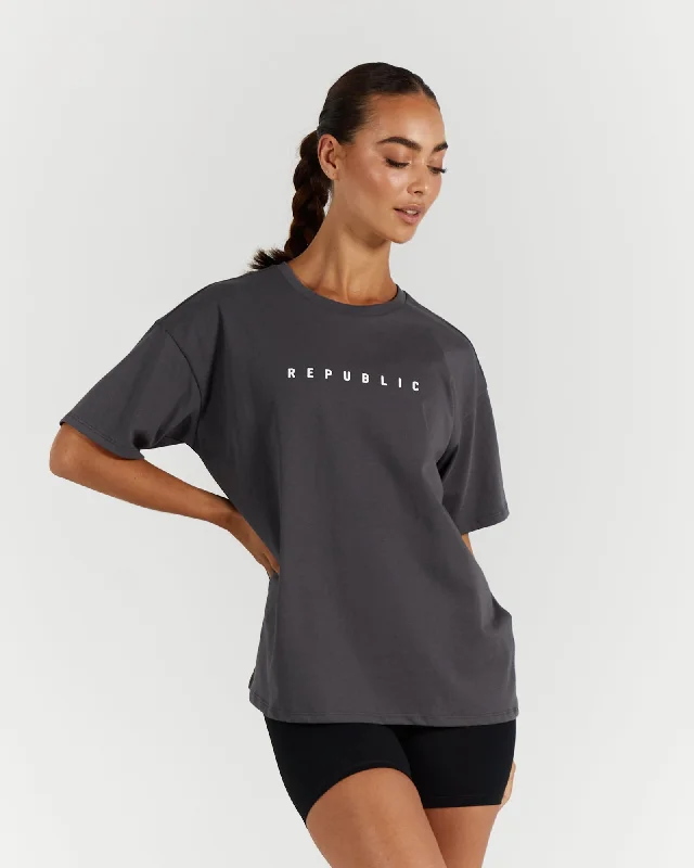 Extra Savings LOOSE TEE - SHADOW