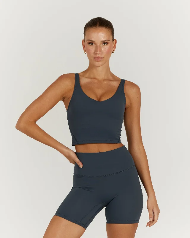 New Deals LUXE BROOKE CROP TOP - ALLOY