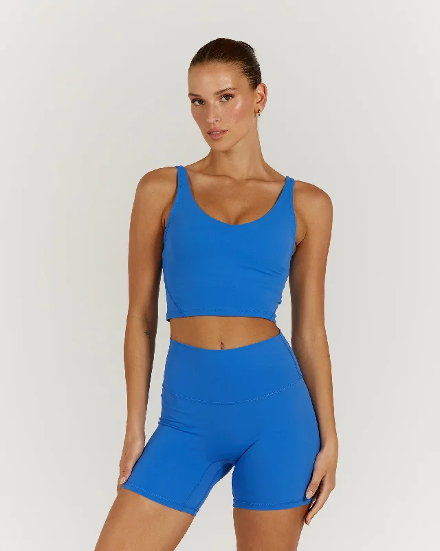 Limited Time LUXE BROOKE CROP TOP - COBALT