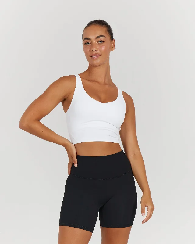 Today's Special LUXE BROOKE CROP TOP - WHITE