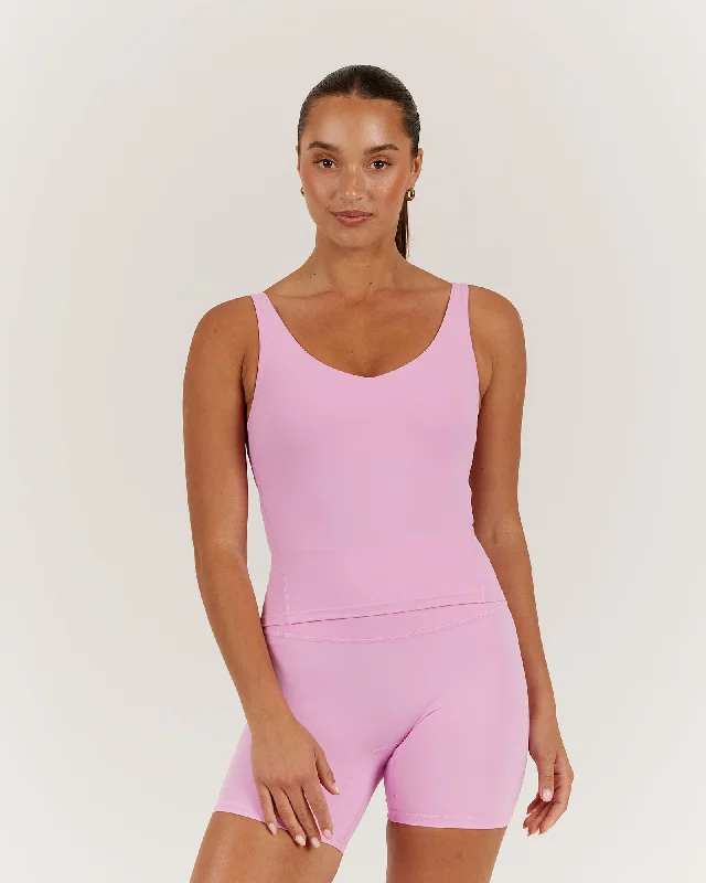 While Supplies Last LUXE BROOKE LONGLINE TOP - GUAVA