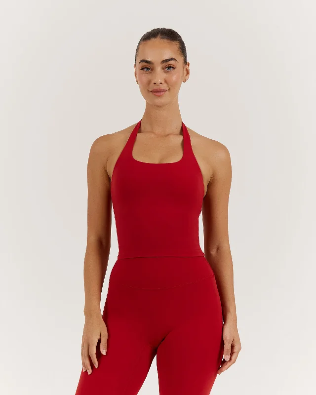 Get It Before It’s Gone LUXE HALLY TOP - CHERRY