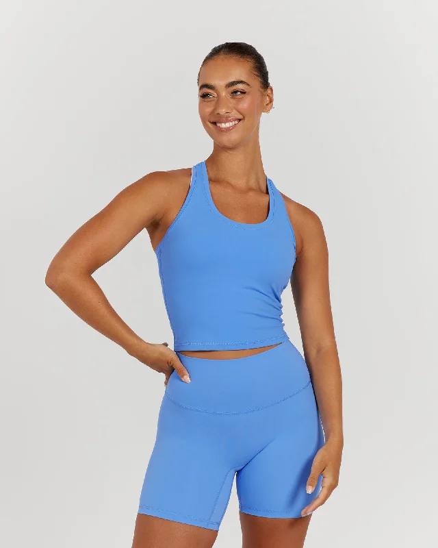 Massive Deals LUXE MIDRIFF TANK - AERIAL BLUE