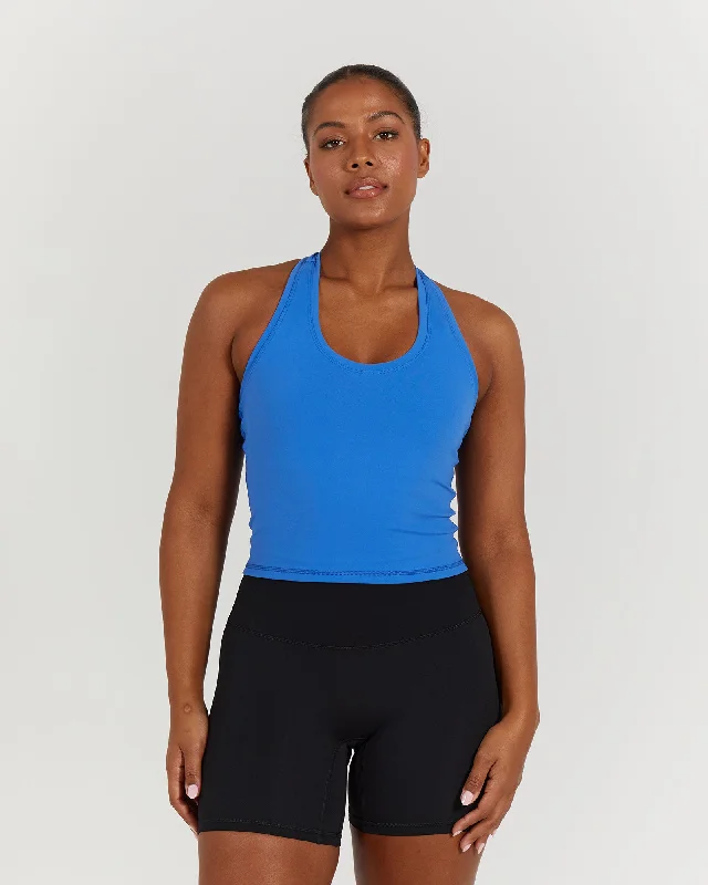 Special Price LUXE MIDRIFF TANK - COBALT