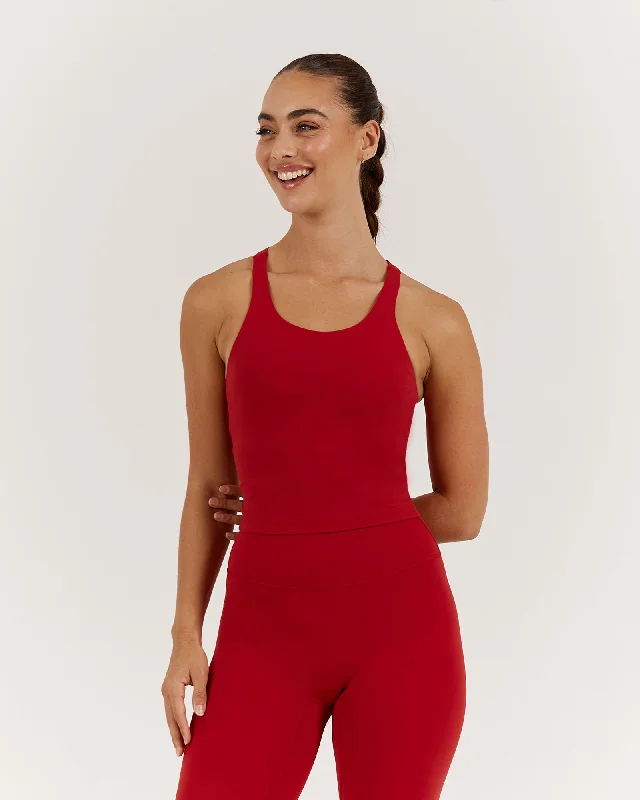 Year-End Sale LUXE SERENA TOP - CHERRY