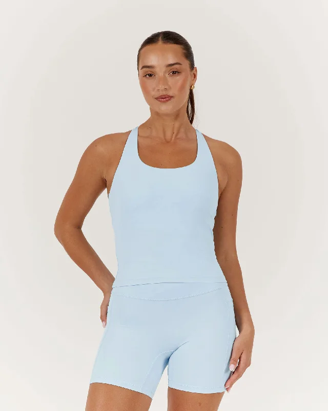 Best Bargains MOTION RACER BACK TOP - ICE BLUE