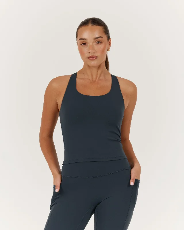 Midnight Madness MOTION RACER BACK TOP - STORM