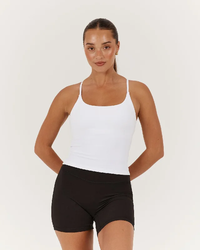 Quick Sale MOTION THIN STRAP TOP - WHITE