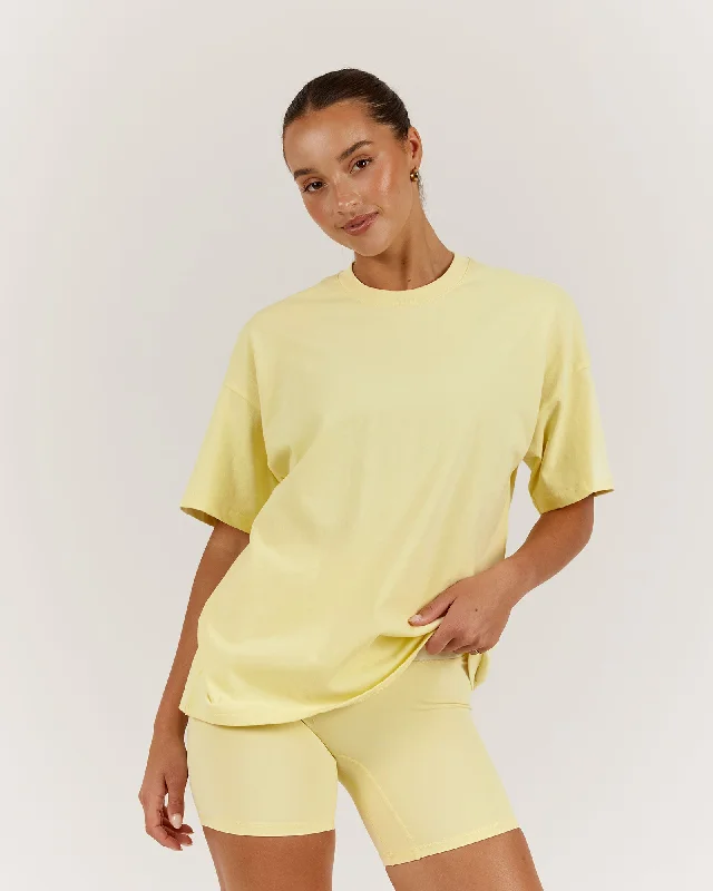 Price Drop OVERSIZED TEE - BUTTER