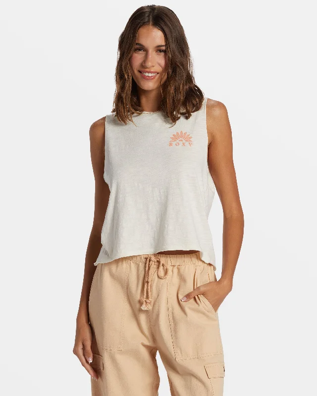 Value Deals Paper Moon Muscle Tank Top - Egret