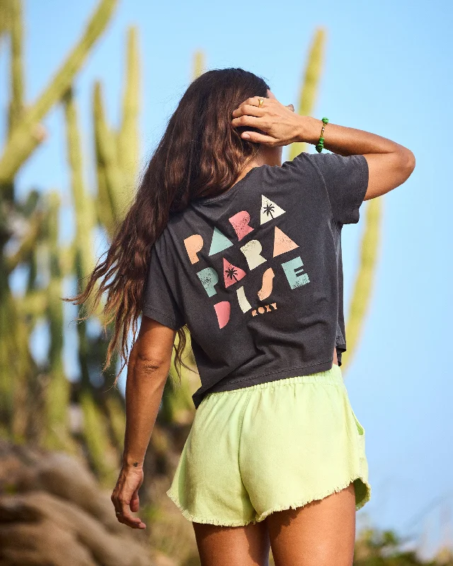 Midnight Sale Para Paradise Cropped T-Shirt - Phantom