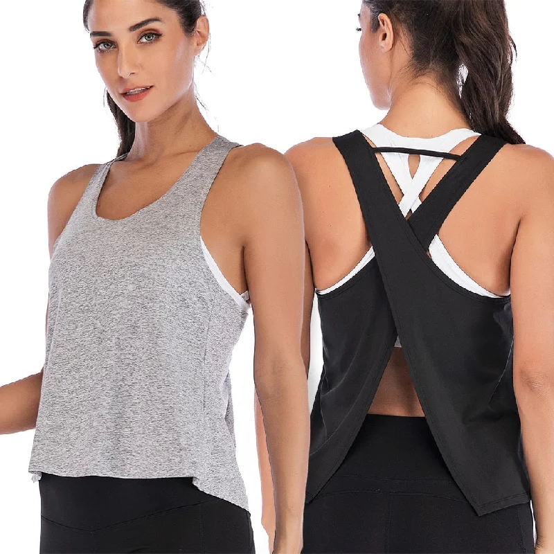 Bargain Bin Plus Size Women Yoga Top Sports Shirt Sleeveless Back Cross Yoga Tank Tops Gym Sport Fitness Vest Crop Top Women Yoga Shirt Bargain Bin Plus Size Women Yoga Top Sports Shirt Sleeveless Back Cross Yoga Tank Tops Gym Sport Fitness Vest Crop Top Women Yoga Shirt