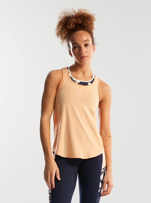Act Fast Pure Pursuit Mesh TanK - Peach Fuzz