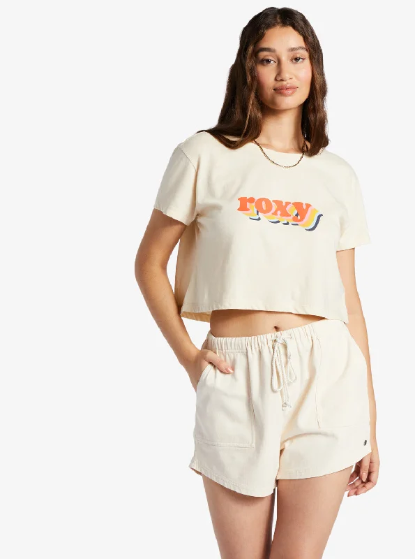 Major Savings Retro Roxy Stack Sleeveless Muscle T-Shirt - Tapioca
