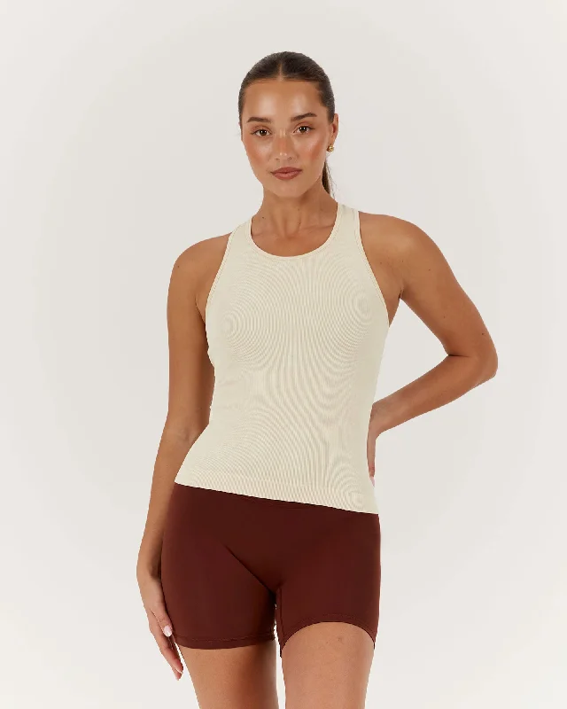 Unmissable Offer RIVAL TANK - WASHED VANILLA