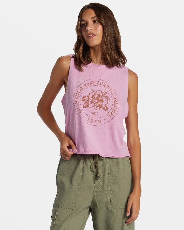 Special Promotion Roxy Surfing Original HLMT 2.0 Cropped Tank Top - Lilac Chiffon