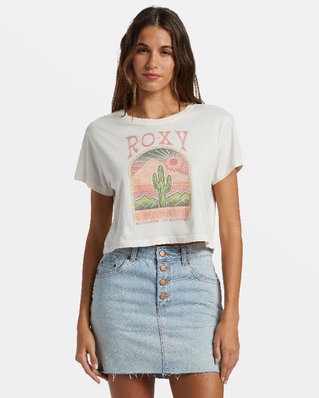 Sale Event Saguaro Cropped T-Shirt - Egret