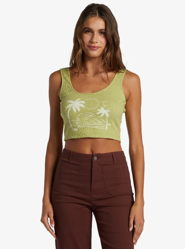One-DAY Sale Simple Surf Tank Top - Fern