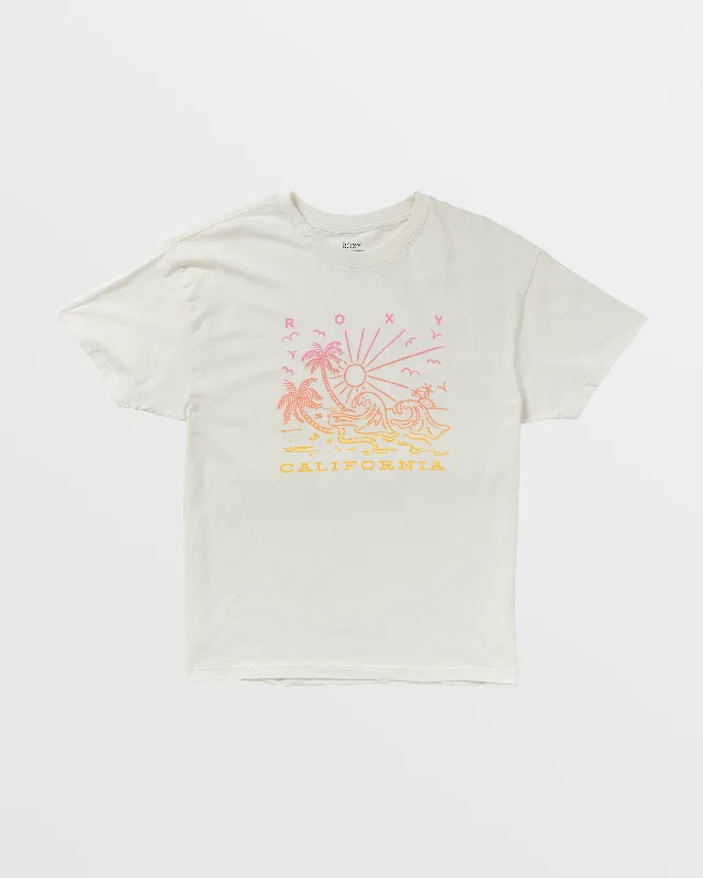 Crazy Deals Sunny Days California Boyfriend T-Shirt - Egret