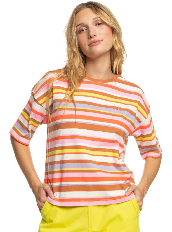 Deal Explosion Surf.Kind.Kate. T-Shirt - Vermillon Sun Struck Stripe