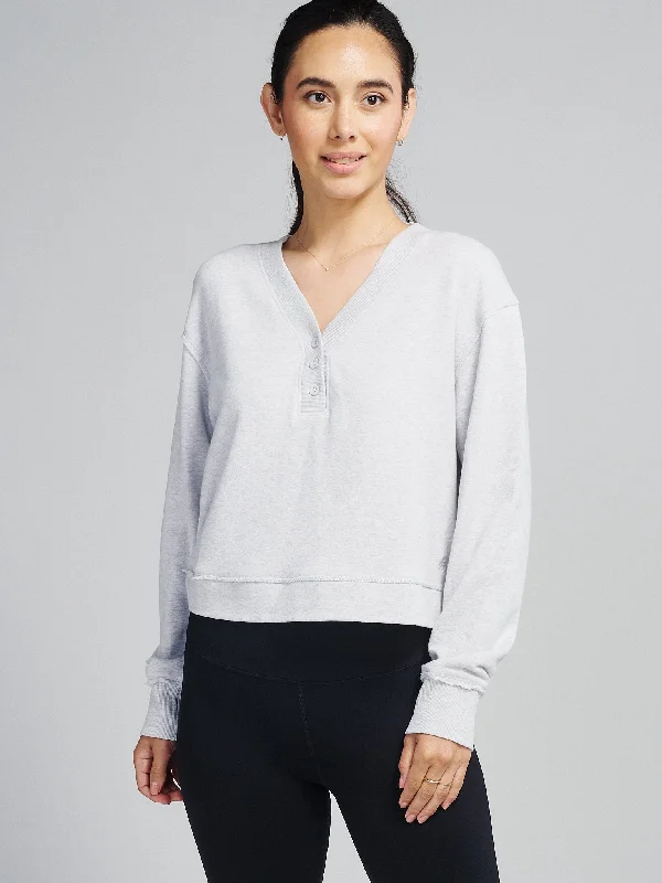 Act Fast Varsity Henley Sweatshirt
