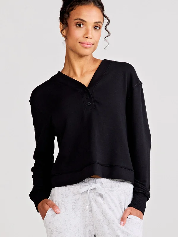 Referral Discount Varsity Henley Sweatshirt