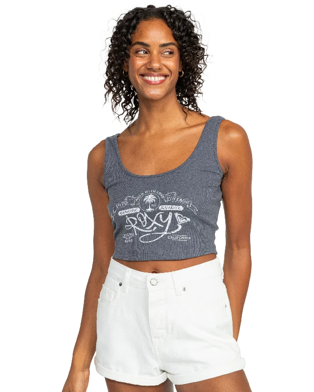 Loyalty Reward Vintage Roxy Dive In Tank Top - Mood Indigo