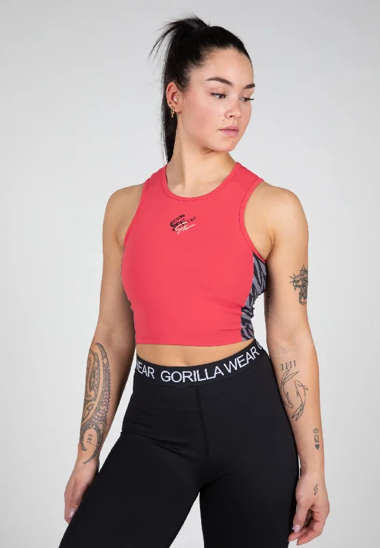 New Markdowns Zion Crop Top - Red
